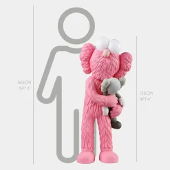 Lucify Bedtime 135cm Pink Resin Indoor Sculpture