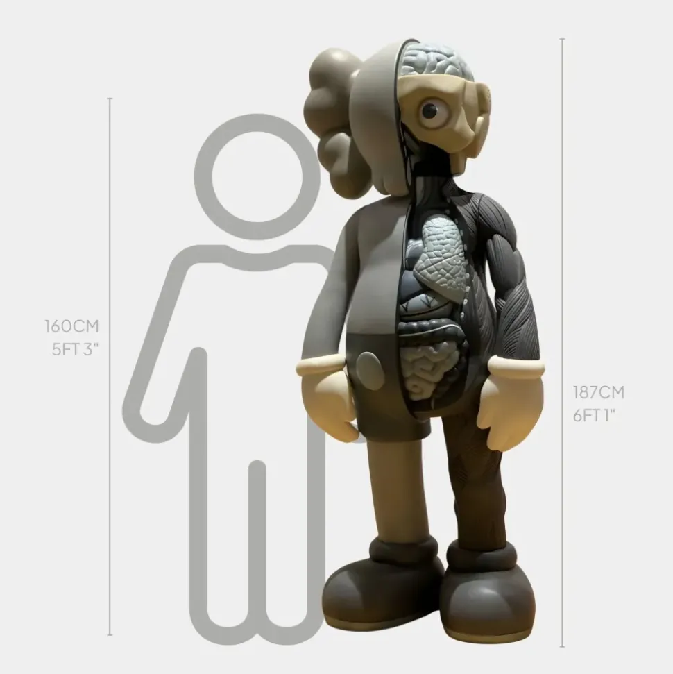 Lucify Biofusion 187cm Grey Resin Indoor Sculpture