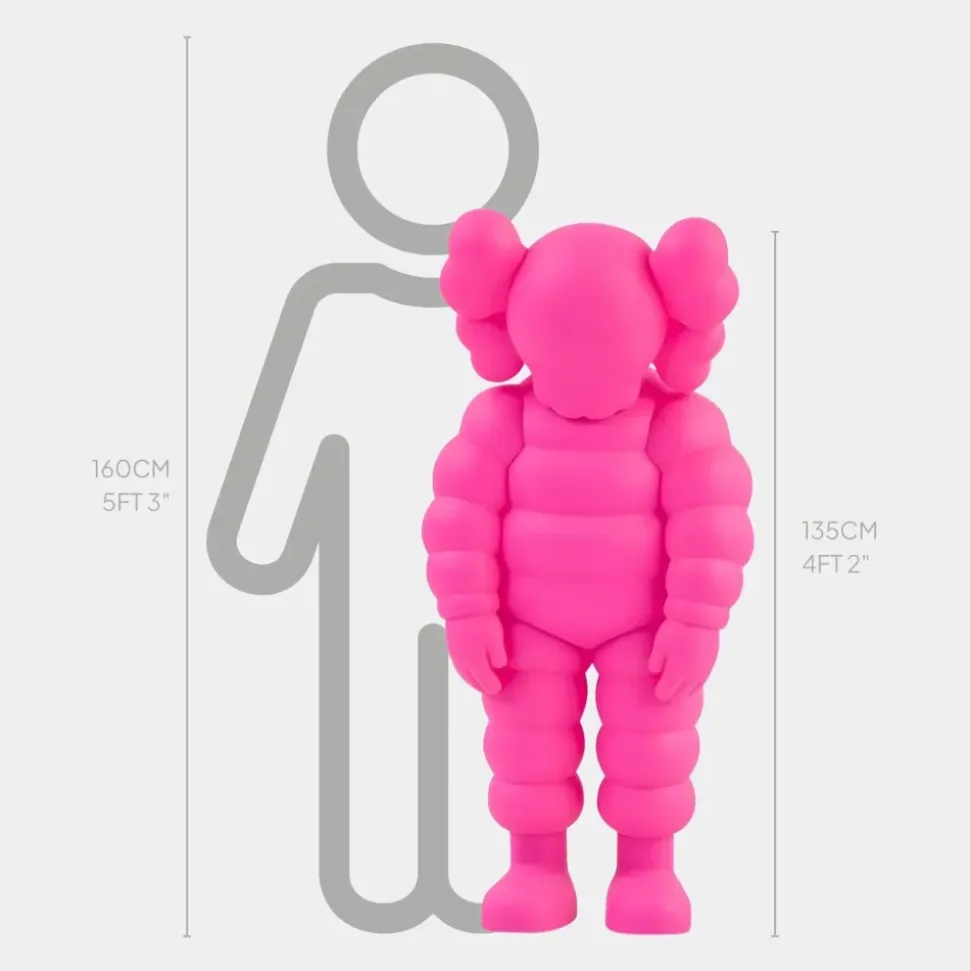 Lucify Bounce 135cm Pink Resin Indoor Sculpture