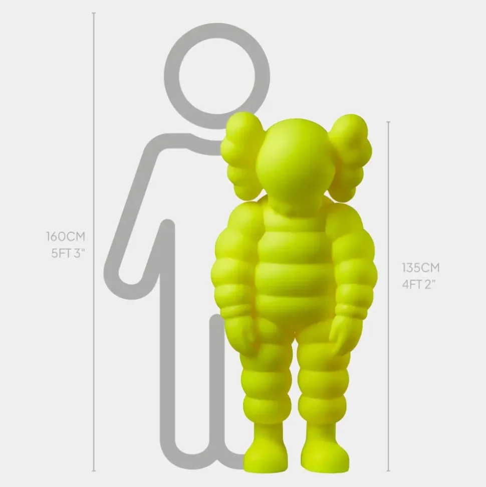 Lucify Bounce 135cm Yellow Resin Indoor Sculpture