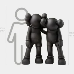 Lucify Companions 150cm Black Resin Indoor Sculpture