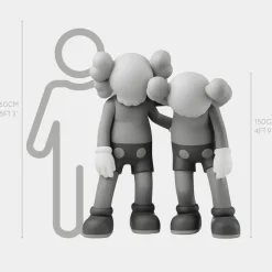 Lucify Companions 150cm Grey Resin Indoor Sculpture
