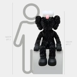 Lucify Fuzz 140cm Black Resin Indoor Sculpture