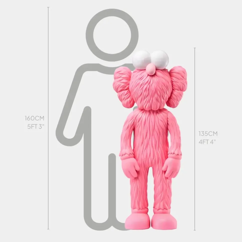 Lucify Fuzz 135cm Pink Resin Indoor Sculpture