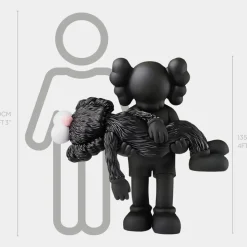 Lucify Guardian 135cm Black Resin Indoor Sculpture