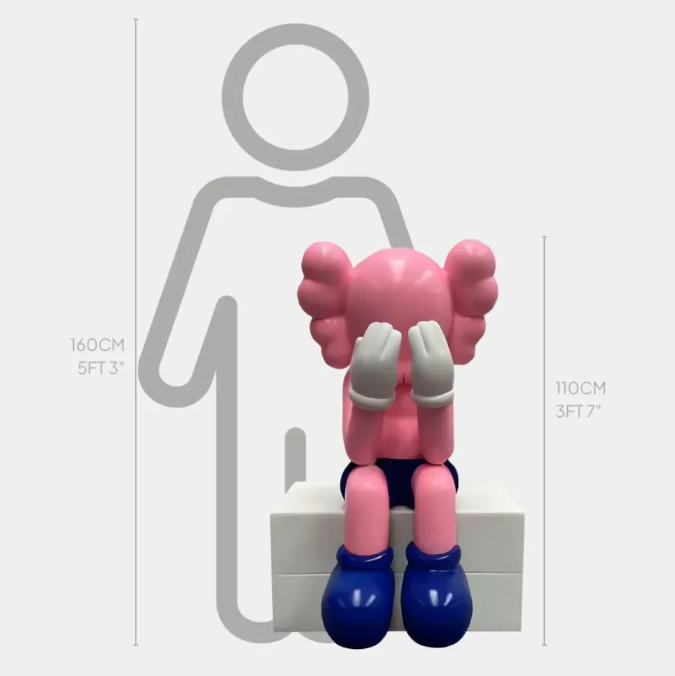 Lucify Hide 110cm Pink Resin Indoor Sculpture
