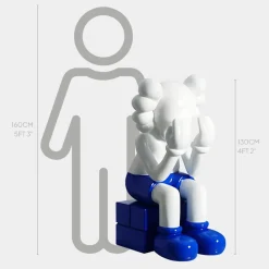Lucify Hide 130cm White Resin Indoor Sculpture