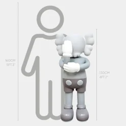 Lucify Motion 130cm Grey Resin Indoor Sculpture v3