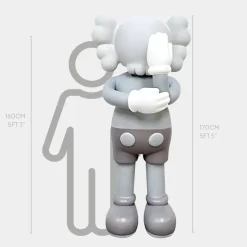 Lucify Motion 170cm Grey Resin Indoor Sculpture v4