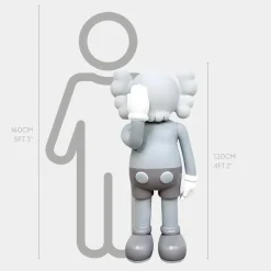 Lucify Motion 130cm Grey Resin Indoor Sculpture v5