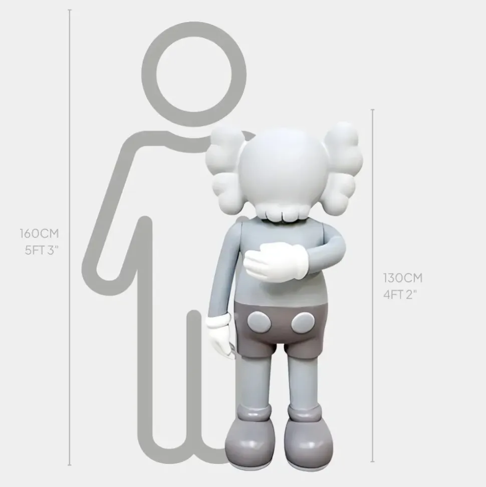 Lucify Motion 130cm Grey Resin Indoor Sculpture v2