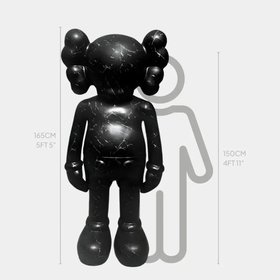 Lucify Seek 170cm Black Resin Indoor Sculpture