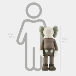 Lucify Seek 100cm Brown Resin Indoor Sculpture