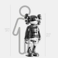 Lucify Seek 135cm Chrome Resin Indoor Sculpture