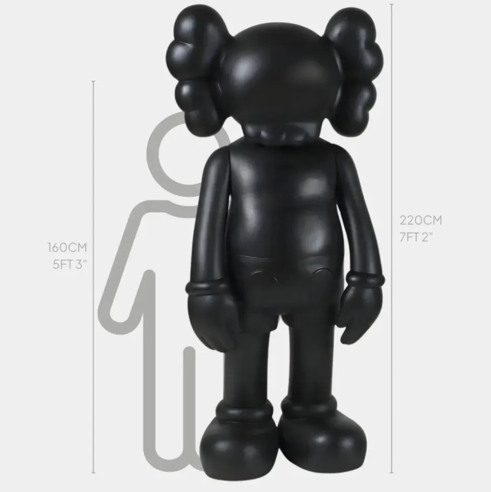 Lucify Seek 220cm Cosmic Black Resin Indoor Sculpture