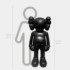 Lucify Seek 135cm Cosmic Black Resin Indoor Sculpture