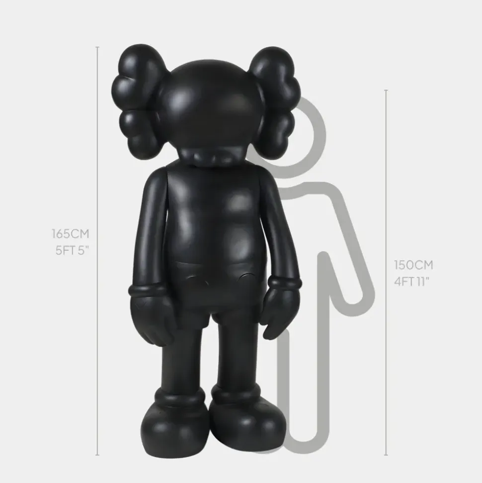 Lucify Seek 170cm Cosmic Black Resin Indoor Sculpture
