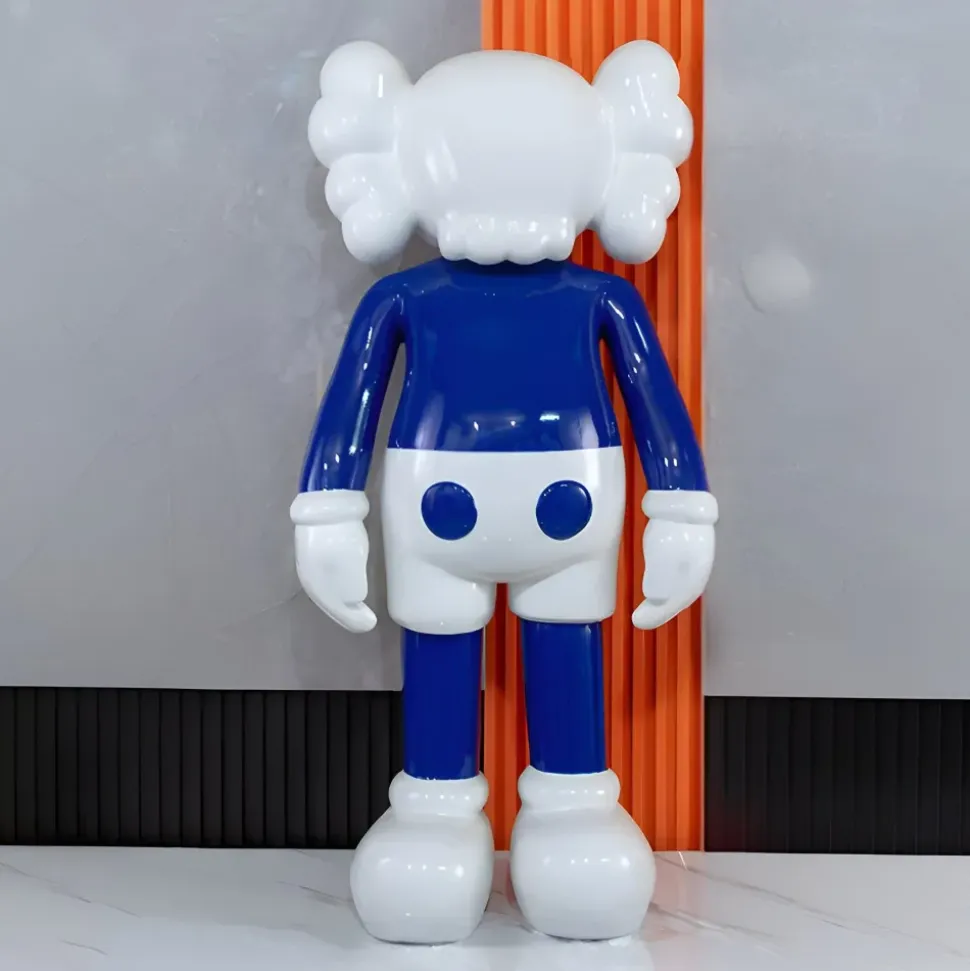 Lucify Seek 170cm Deep Blue Resin Indoor Sculpture