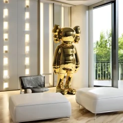 Lucify Seek 135cm Gold Resin Indoor Sculpture