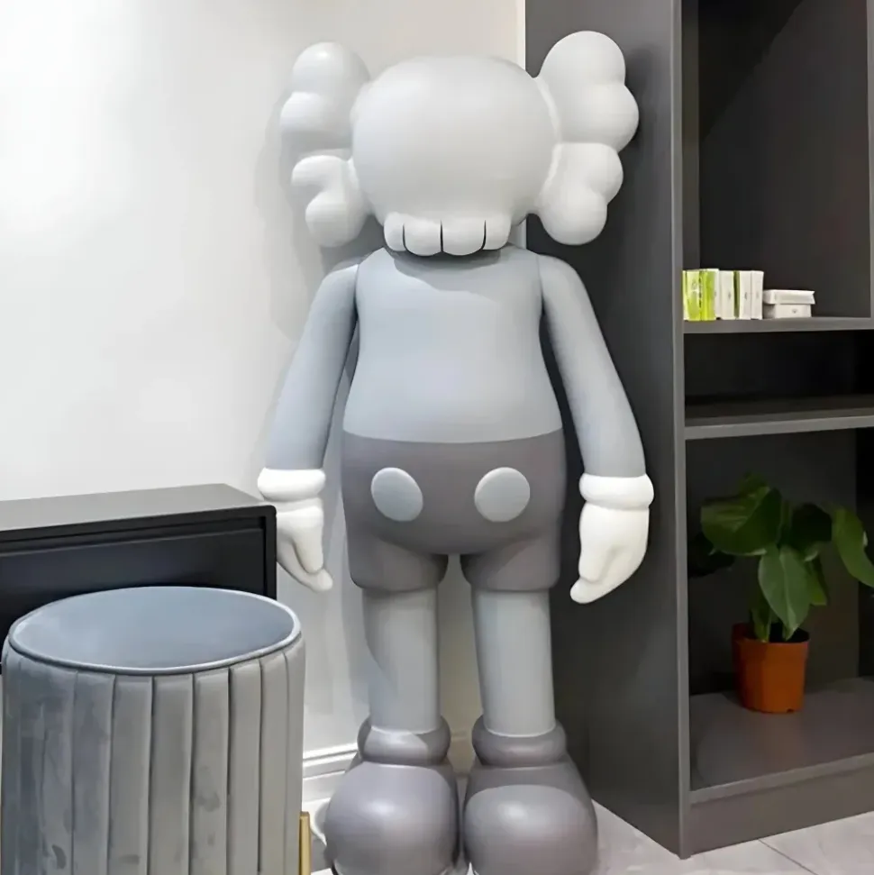 Lucify Seek 70cm Grey Resin Indoor Sculpture