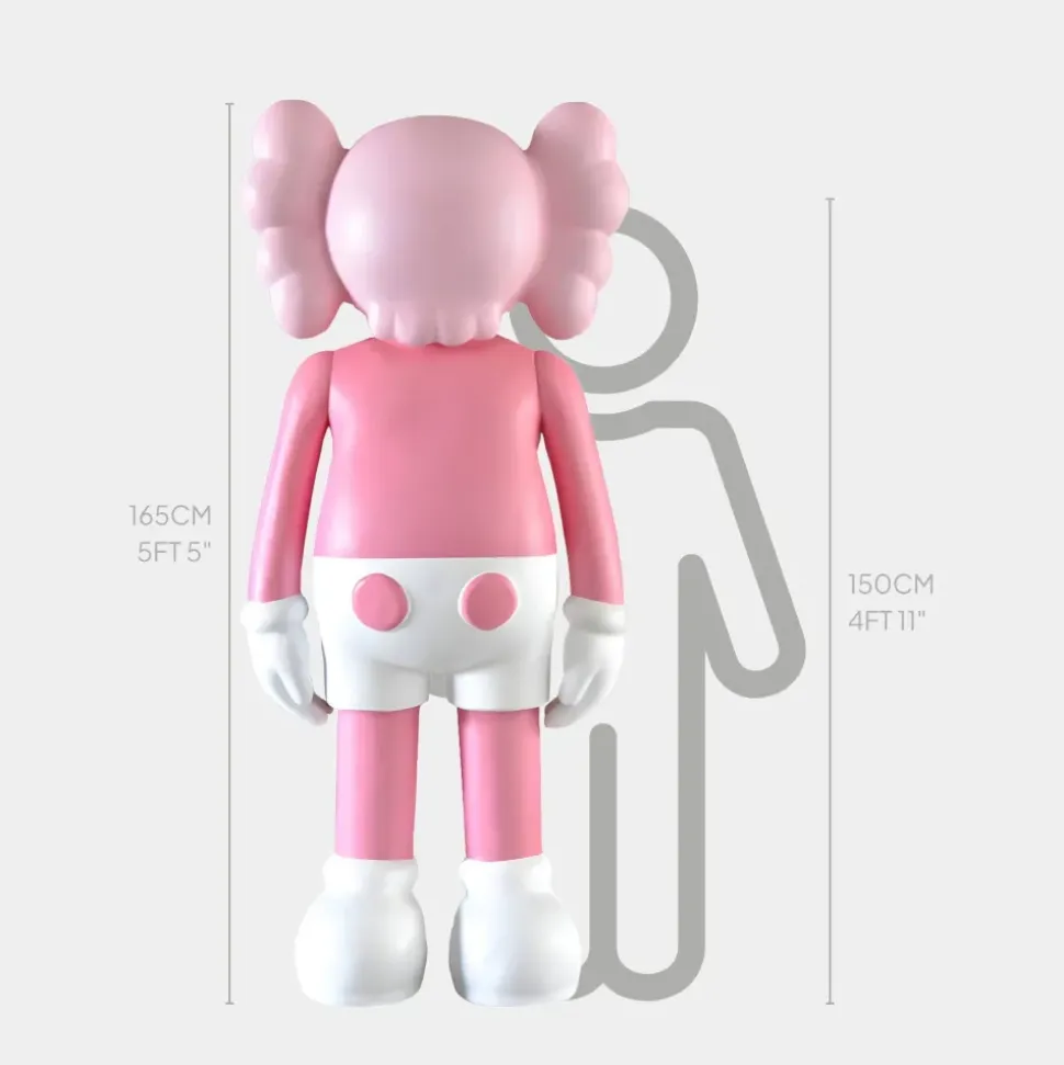 Lucify Seek 170cm Pink Resin Indoor Sculpture
