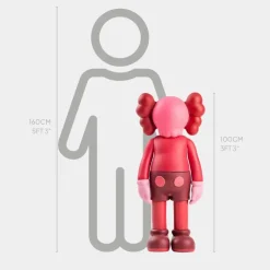 Lucify Seek 100cm Red Resin Indoor Sculpture