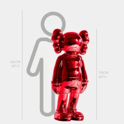 Lucify Seek 135cm Red Resin Indoor Sculpture
