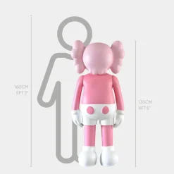 Lucify Seek 135cm Soft Pink Resin Indoor Sculpture