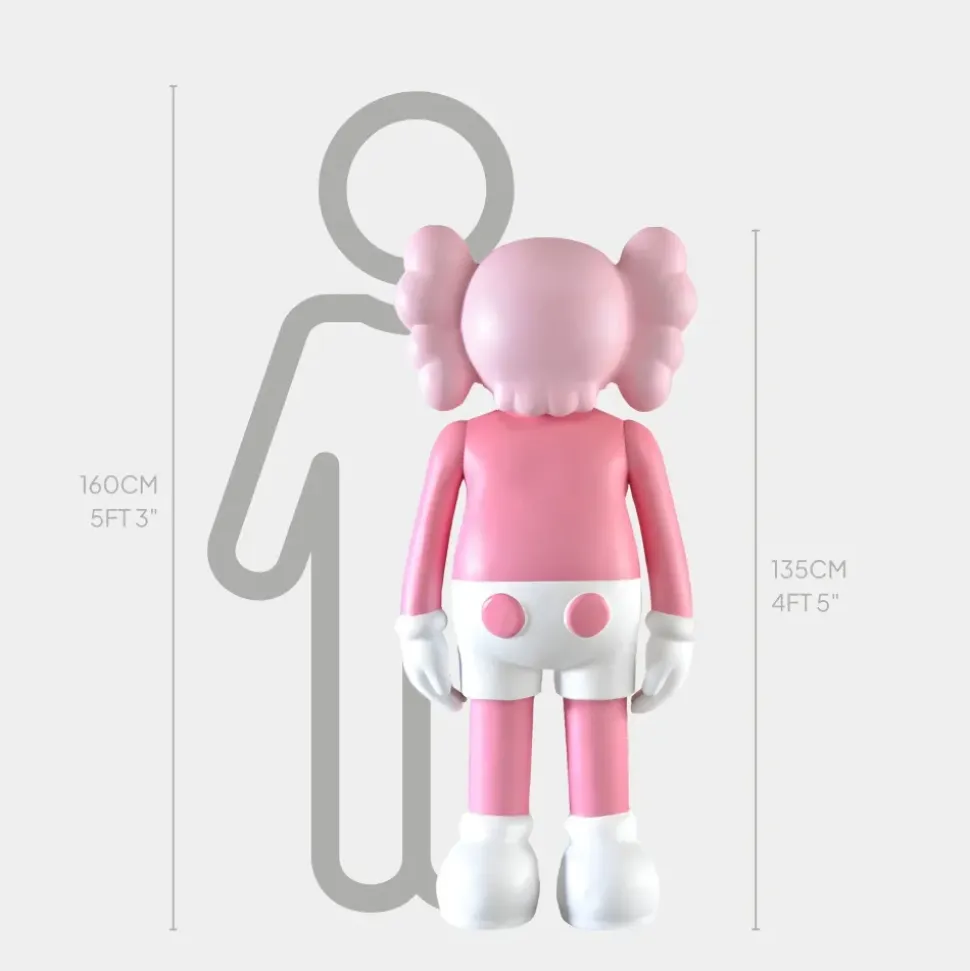 Lucify Seek 135cm Soft Pink Resin Indoor Sculpture