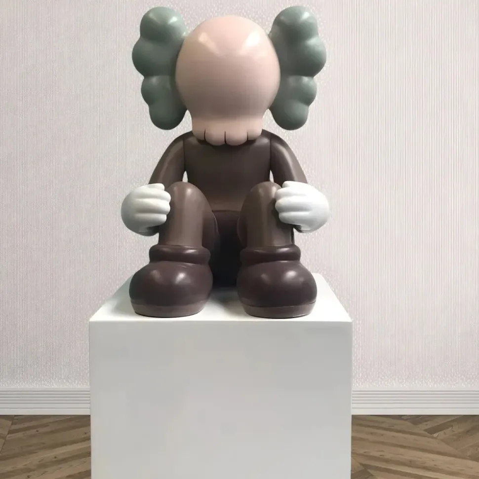 Lucify Silence 92cm Brown Resin Indoor Sculpture