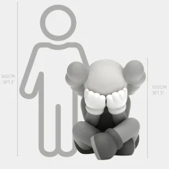 Lucify Solace 92cm Grey Resin Indoor Sculpture