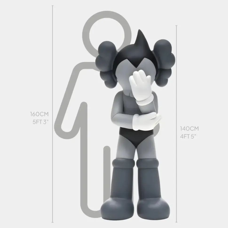 Lucify Starboy 140cm Grey Resin Indoor Sculpture