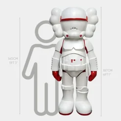 Lucify Trooper 187cm Red Resin Indoor Sculpture