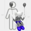 Lucify Up 110cm Blue Resin Indoor Sculpture