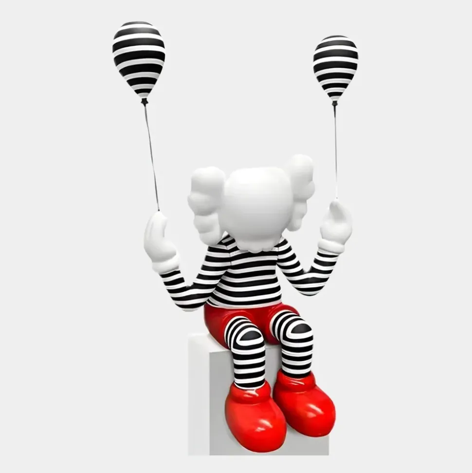 Lucify Up 70cm Red Resin Indoor Sculpture