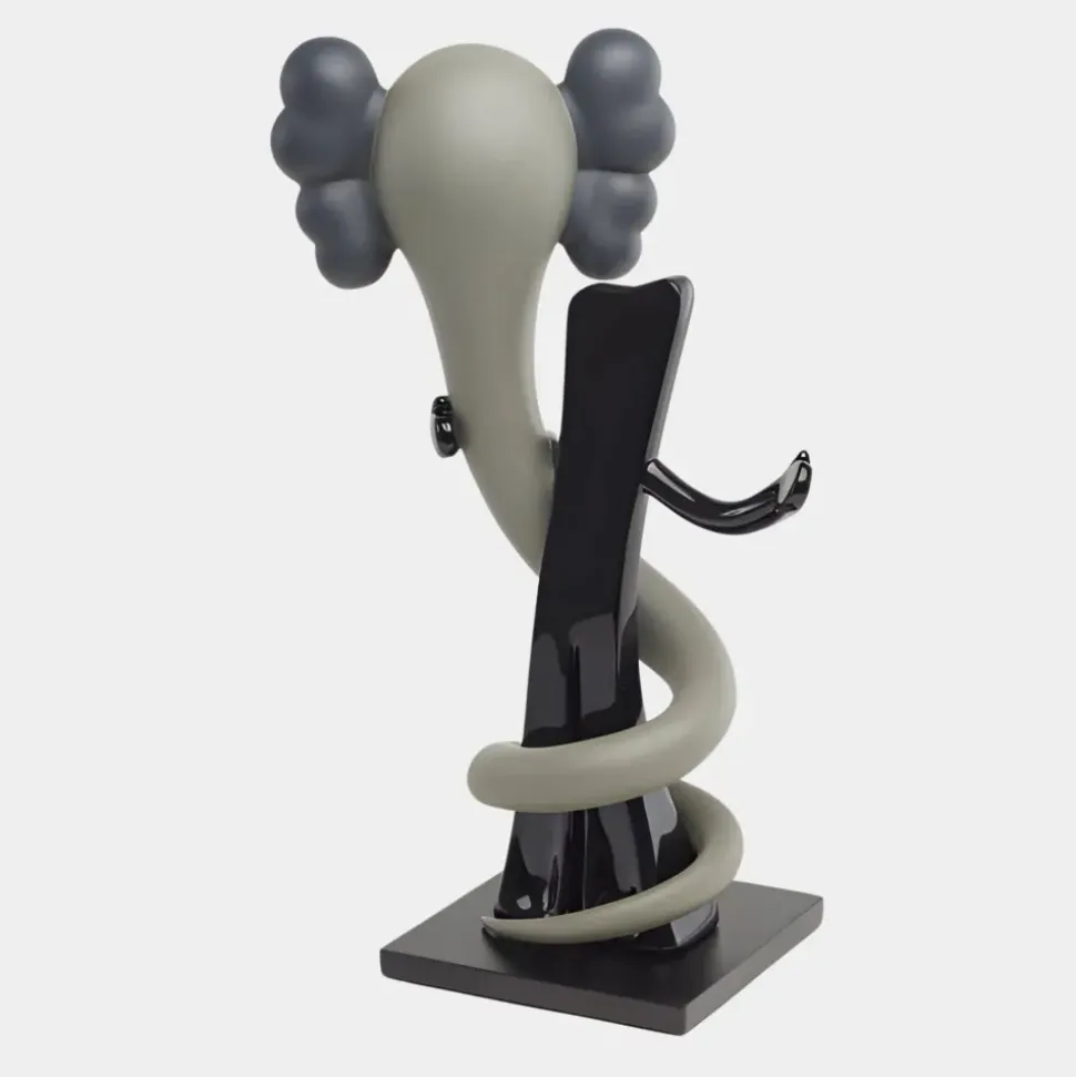 Lucify Viper 176cm Grey Resin Indoor Sculpture