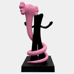 Lucify Viper 176cm Pink Resin Indoor Sculpture