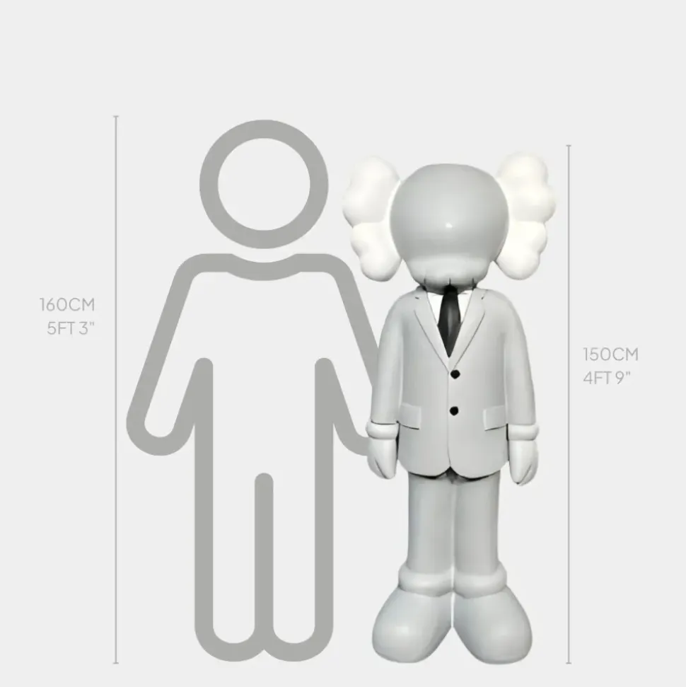 Lucify Vogue 150cm Grey Resin Indoor Sculpture