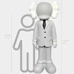 Lucify Vogue 200cm Grey Resin Indoor Sculpture