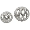 Lumi Spheres 21cm Silver Metal Indoor Sculptures