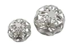 Lumi Spheres 21cm Silver Metal Indoor Sculptures