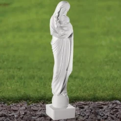 Madonna & Child 45cm Marble Resin Garden Statue