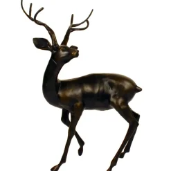 Majestic Deer Bronze Metal Garden Statue