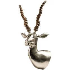 Majestic Gazelle Head 55cm Metal Wall Sculpture