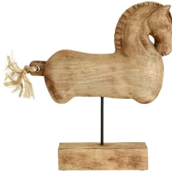 Majestic Horse 50cm Wood Indoor Statue