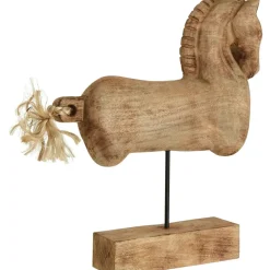 Majestic Horse 50cm Wood Indoor Statue