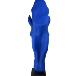 Majestic Horse Head 151cm Blu Blue Resin Sculpture