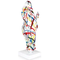 Majestic Horse Head 70cm Multicoloured Resin Sculpture