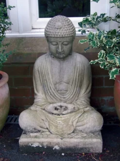 Meditation Buddha Stone Garden Statue