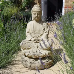 Meditation Buddha Stone Garden Statue